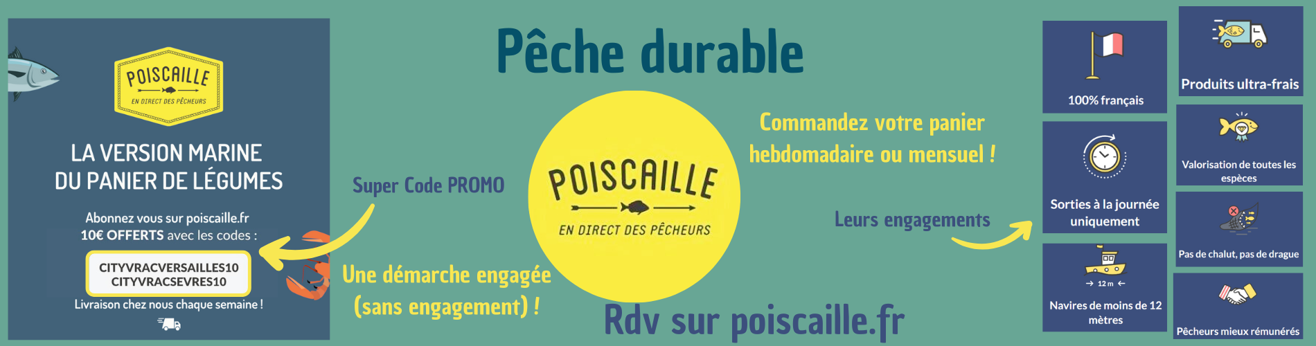 Poiscaille Versailles code promo